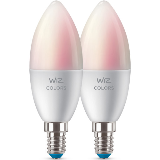 WiZ E14 LED kertepære - farver + hvid - 2-pak