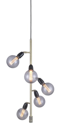 Halo Design Compass 5 armet langpendel, Antik messing - 739585