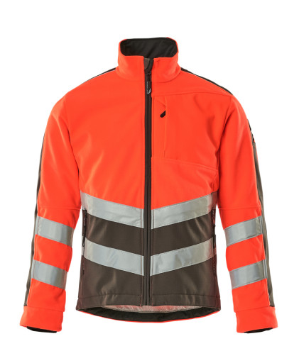 FLEECEJAKKE, 2XL, HI-VIS RØD/MØM Backuptype - Diverse