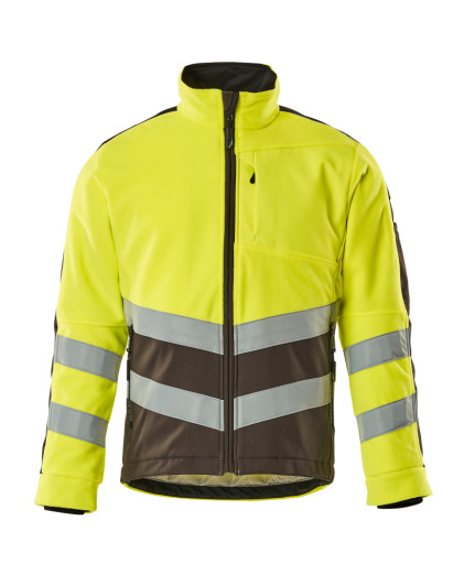 FLEECEJAKKE, 2XL, HI-VIS GUL/MØM Backuptype - Diverse