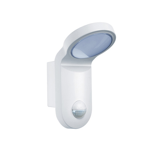 AOL vegglampe 10W 850 med Sensor 140°, IP55, hvit Backuptype - El