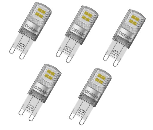 Ledvance Parathom G9 stiftpære, 2700K, 1,9W, 5 stk