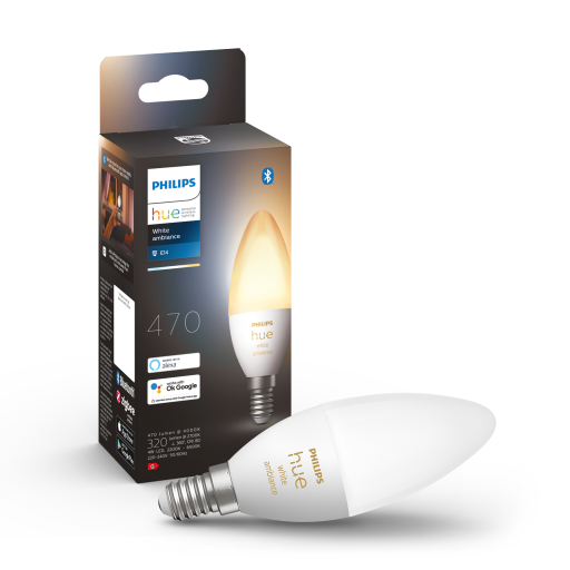 Philips Hue White Ambiance E14 mignonpære, 1-pak LED