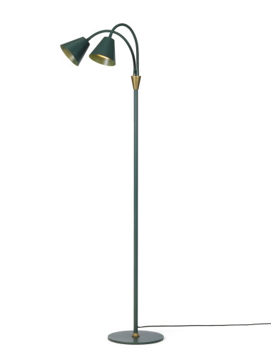 Halo Design Hygge gulvlampe m/2 spots - mørkegrøn
