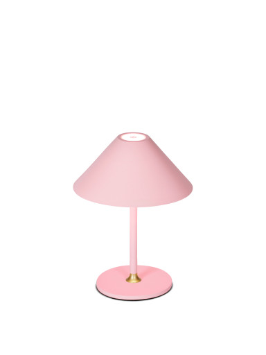 Halo Design Hygge genopladelig bordlampe - lyserød/H20 cm