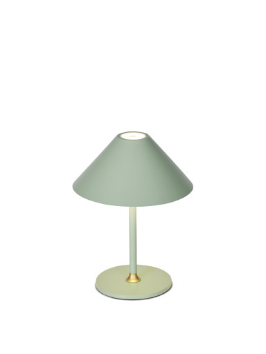 Halo Design Hygge genopladelig bordlampe - lysgrøn/H20 cm