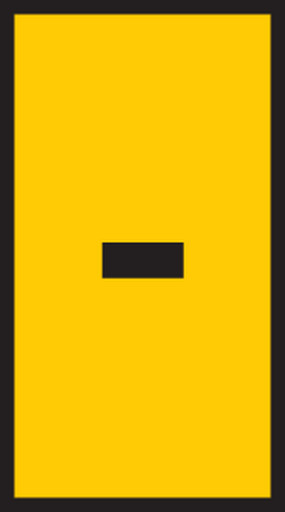 5 stk Ledningsmærke (-) gul WIC3 til 4,0-6,0 mm² ledning (100 stk)