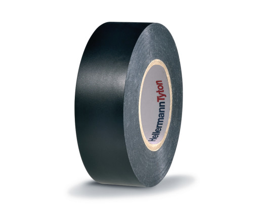 HelaTape Flex 2000+ 19 mm x 20 m, elektrisk vinyltape, svart