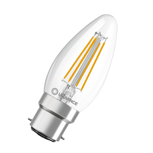 Ledvance LED stearinlys filament 470lm 4W/827 B22d LED filament