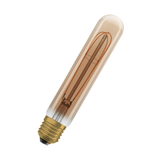 Ledvance 1906 rørformet gullpiggefil 470lm 4,8W/822 E27 dim LED filament