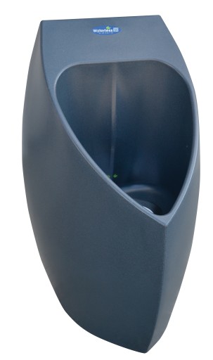 Vannløs ECO vannløs urinal i resirkulert plast m/ horisontal tut Backuptype - VVS