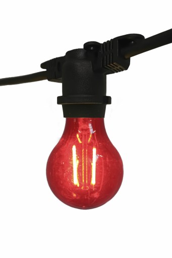 Samson E27 LED-pære til festivallyslenke, rød LED
