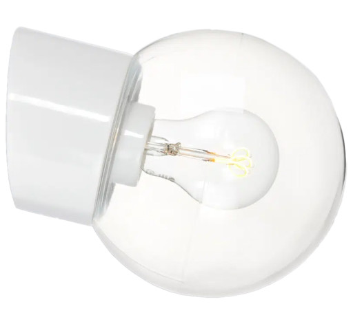 IföClassic Globe vegglampe,Ø15 cm, hvit