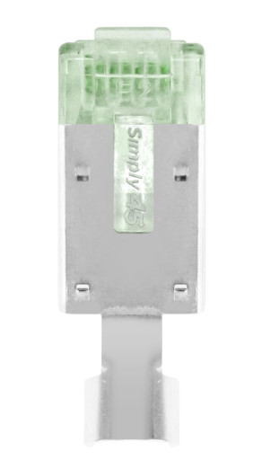 Simply45 RJ45 Pass-Through-kontakt CAT6 STP CAP45 skjermet, 50 STK Backuptype - El