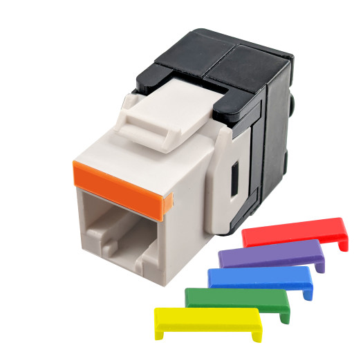 Simply45 RJ45 CAT5E UTP uskjermet keystone hvit Backuptype - El