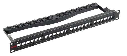 Simply45 Patchpanel Rack 24 Port STP Skærmet Unloaded 1U