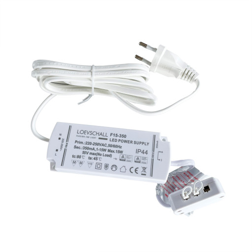 Loevschall F15-350 LED driver m/6 uttak - ikke dimbar