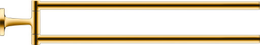 Duravit Starck T håndklestang, 46,5 cm, gull