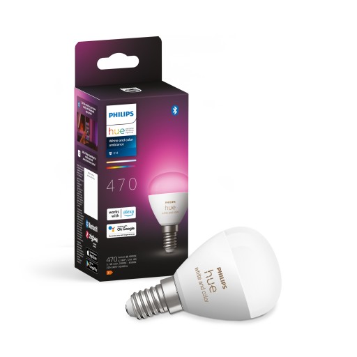 Philips Hue White Color Ambiance E14 klotlampa, 1-pack