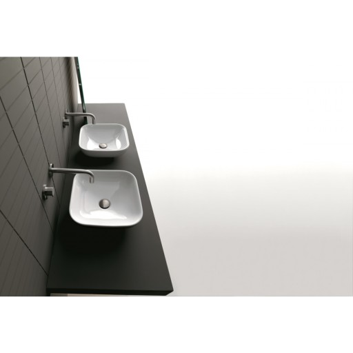 Lavabo Axa Ciotola 50 servant, 50x46 cm, hvit