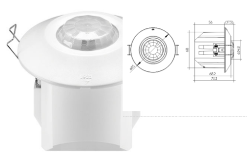 Basicdim trådløs sensor Casambi 5DP 38rc