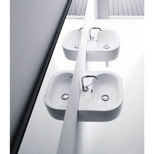 Lavabo Flo 50 servant, 50x40 cm hvit