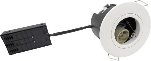 Uni Install ECO, GU10, rund, matt hvit (pakke med 10) Spotlampe