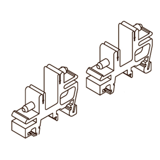 Bakkeskinne holder KKS 1/2 Backuptype - El