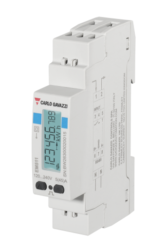 KWH Meter 1-Fas MID-A 45A Direct Modbus, din, 17,5 mm Backuptype - El