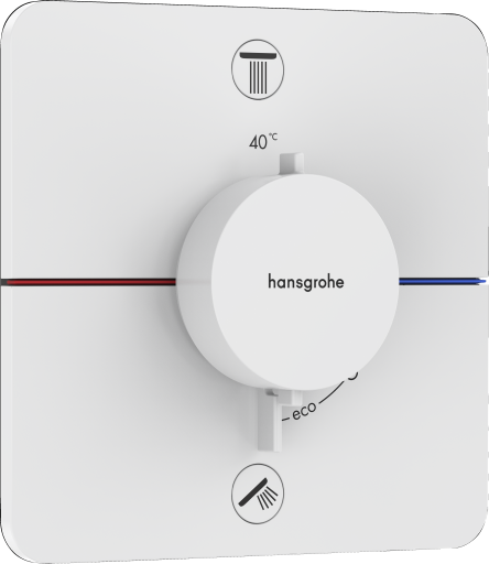 HANSGROHE ShowerSelect Comfort termostatbatteri 155x155mm inkl. 2