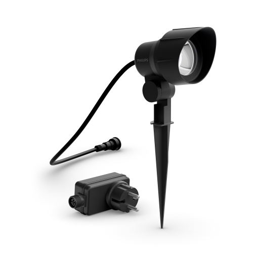 GardenLink Spot basesett med 1x Spot 2700K IP44 sort Spotlampe