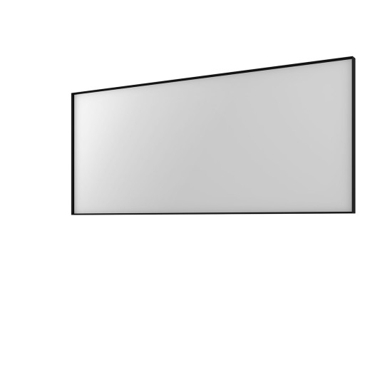 Basicline speil 140x60cm på matt sort aluminiumsramme Backuptype - VVS