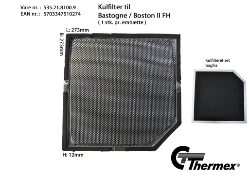 Kulfilter Derby II FH, 273x273 mm