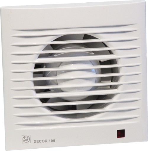 S&P badeværelsesventilator Decor Standard 100KZ