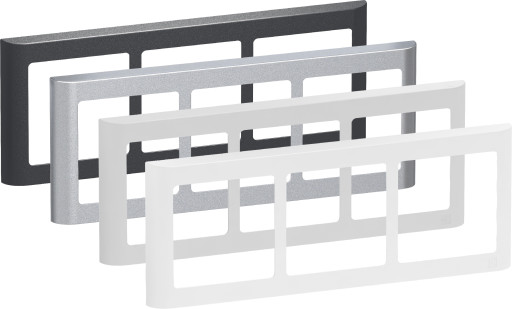 LK Fuga Design ramme 63 Soft 3x1 modul vandret