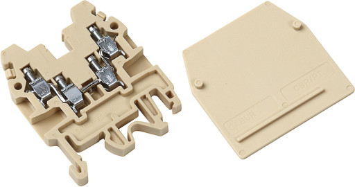Dobbeltklemme 2 vejs 2,5mm²