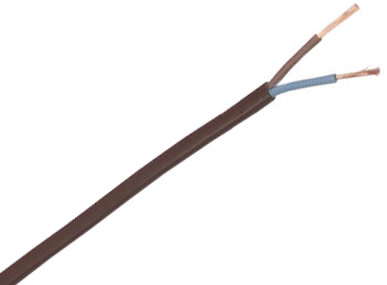 Brun oval ledning
