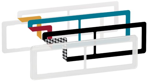 LK Fuga Choice design ramme 2x2 modul