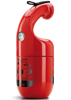Firephant 1 kg pulverslukker rød
