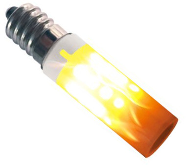 Colors LED flammepære E14 1W Ø1,5cm