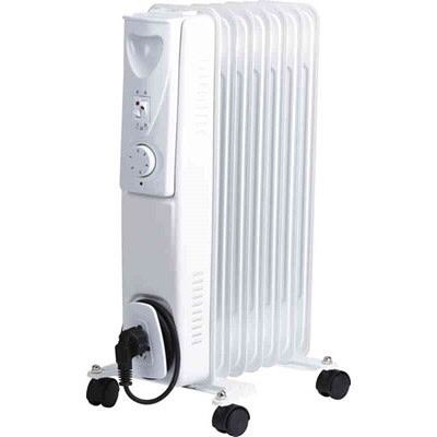 Gelia Oliefyldt gulvradiator 230V