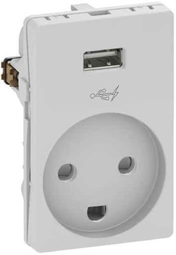 LK Fuga stikkontakt med USB