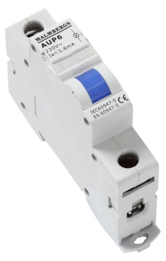 Malmbergs LED signallampe for DIN-skinne