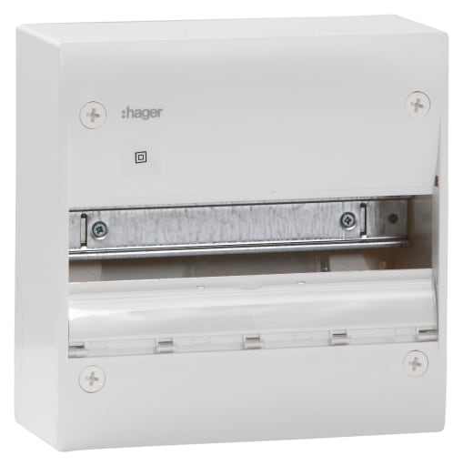 Hager gruppetavle 13 modul med DIN-skinne