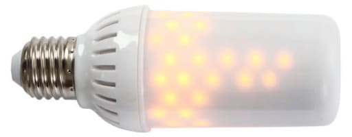 Firelamp LED flammepære E27 Hvid