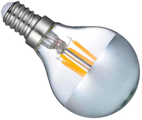 Diolux E14 topforspejlet LED kronepære Ra90