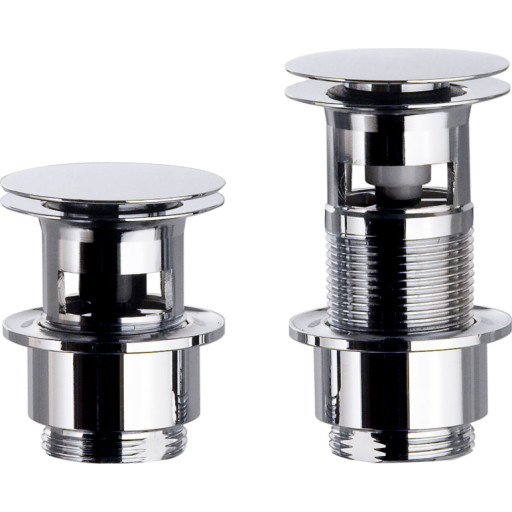 Cassøe Bundventil Pop-Up 1 1/4" Krom med overløb