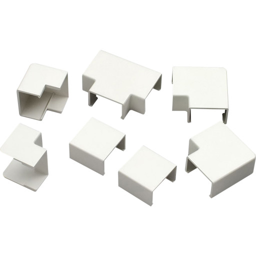 20 stk Formstykker til kabelkanal 21 x 11,5 mm hvid 3430