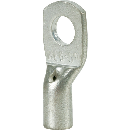 KLAUKE Rørkabelsko CU 10mm² bolthul Ø10mm for klasse 2 leder længde 27mm fra centerhul