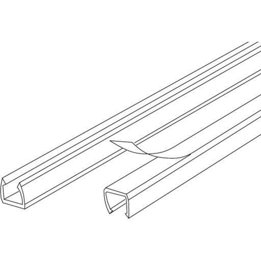 100 meter Minikanal LC 81 7,5×9,5 mm klar
